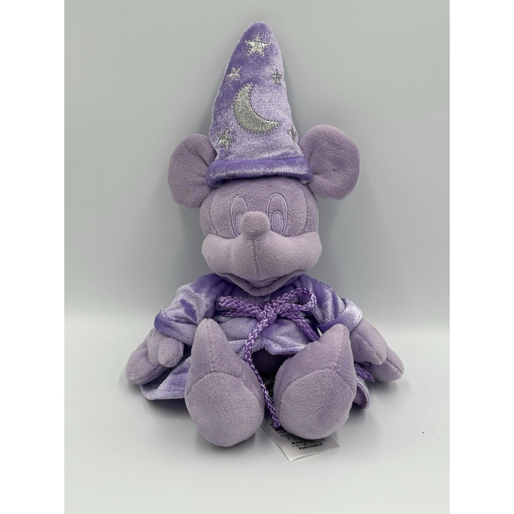 Disney Parks Ink & Paint Mystery Sorcerer Mickey Mouse Lavender Purple 12" Plush